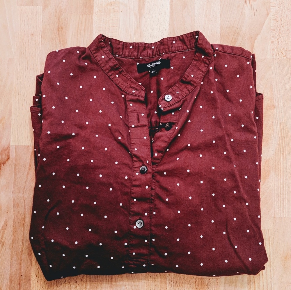 ::Madewell popover blouse::
